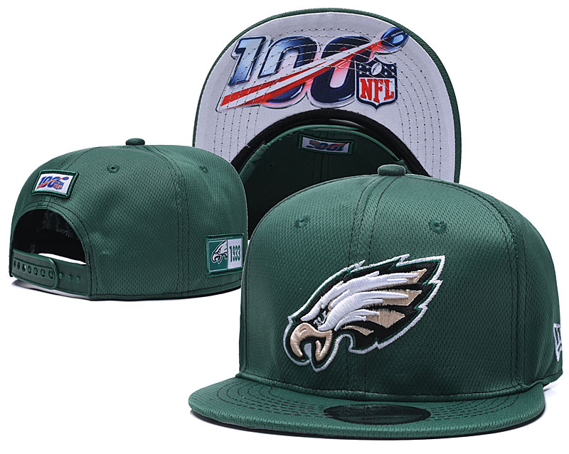 NFL Philadelphia Eagles 2019 100th Season Stitched Snapback Hats 031